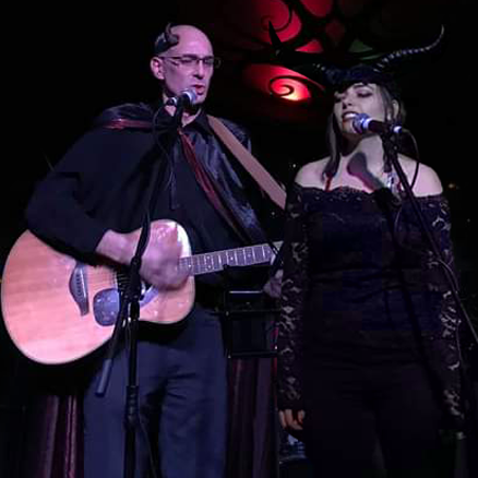 Hope & Hastings performing at the Backstage Lounge on Halloween 2019